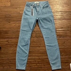 Vineyard Vines Jaime High Rise Printed Skinny Ankle Jeans Size 26